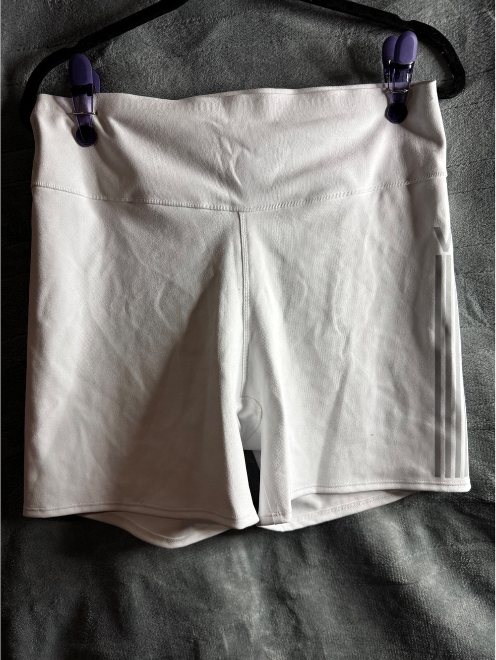 Victoria’s Secret VSX High Rise Bike Shorts XXL White Reflective Stripe NWT